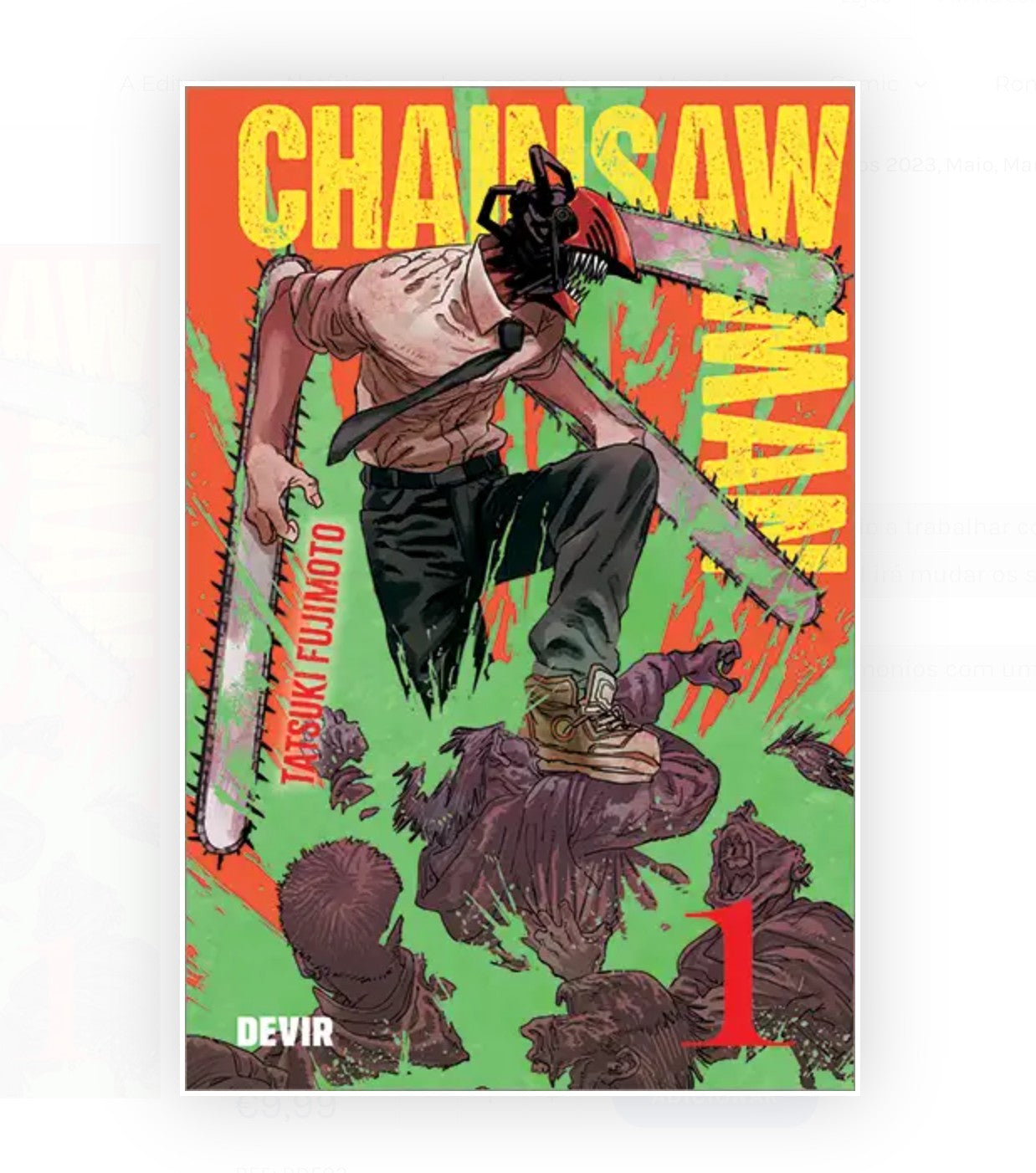 Chainsaw Man Vol. 1 Mangá em Portugûes, Tatsuki Fujimoto