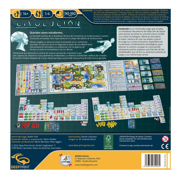 Civolución por Stefan Feld Juego de Mesa en Español