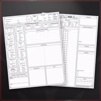Hojas de personajes de Dungeons &amp; Dragons, paquete de 50, 2024 (inglés)