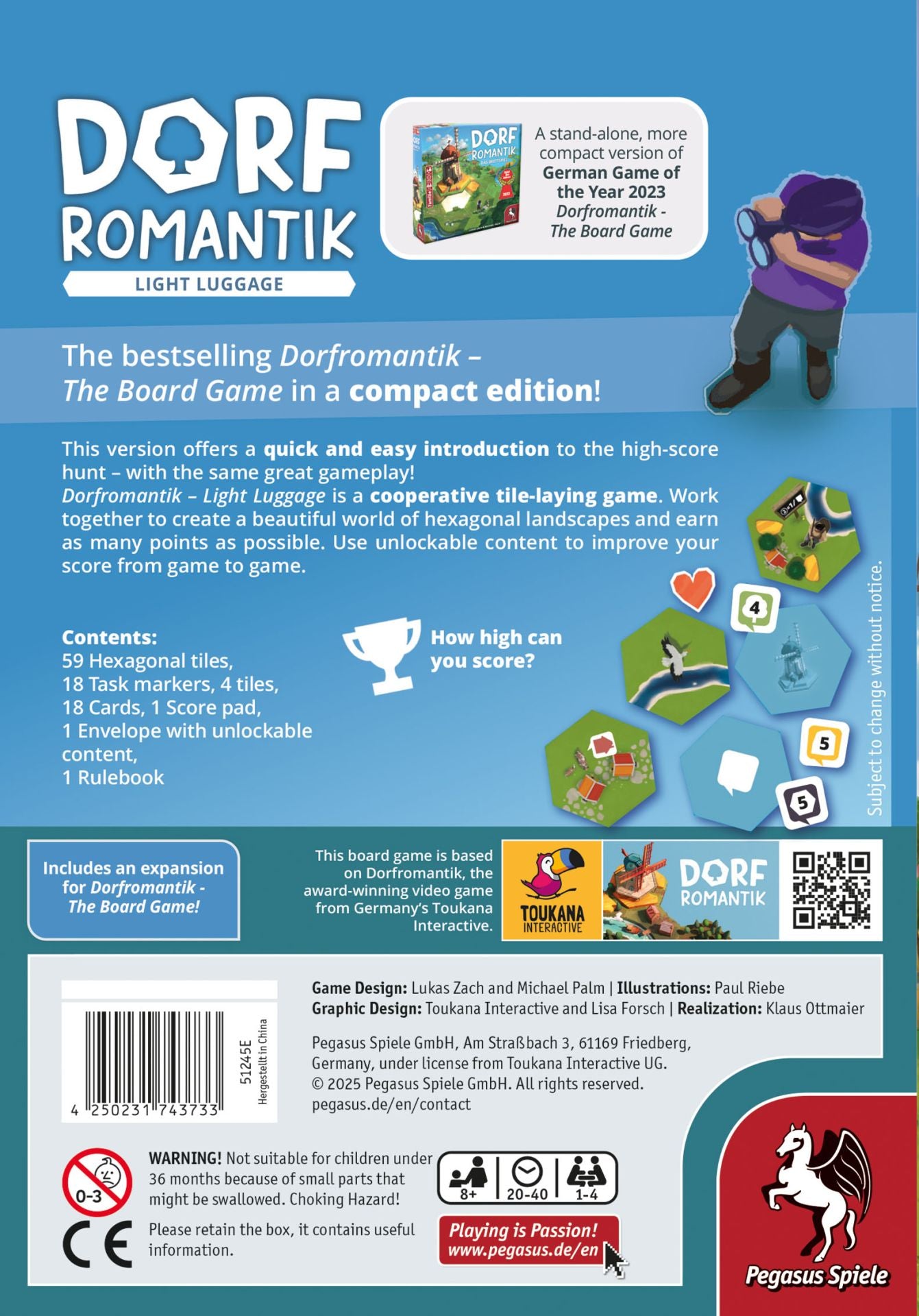 Dorfromantik: Light Luggage, English Board Game