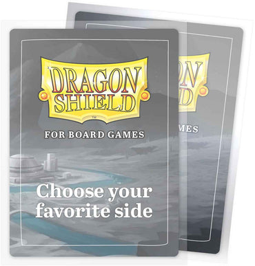 Dragon Shield Board Game Sleeves - Common Standard 63 x 88, Pack of 100, Clear, Non-Glare