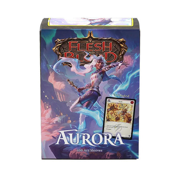 flesh and blood aurora matte art sleeves 63 x 88 pack of100