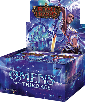 Flesh and Blood Omens of the Third Age: Booster Display, 24 Packs of 16 Cards, English Edition