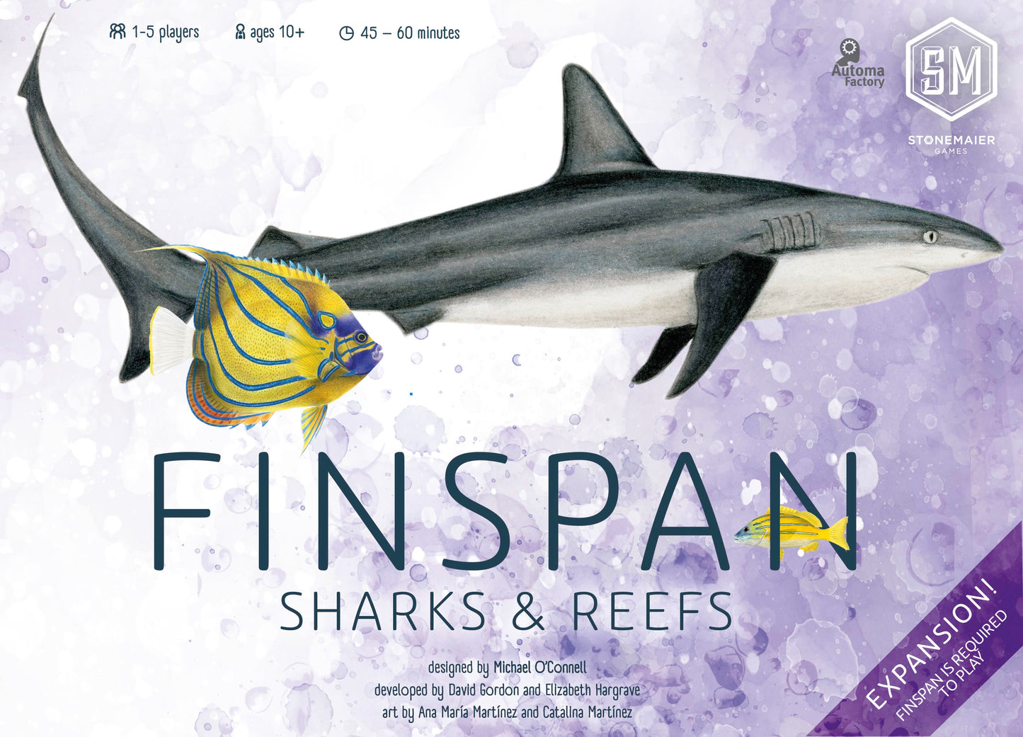 Finspan Sharks and Reefs Expansion, English Edition