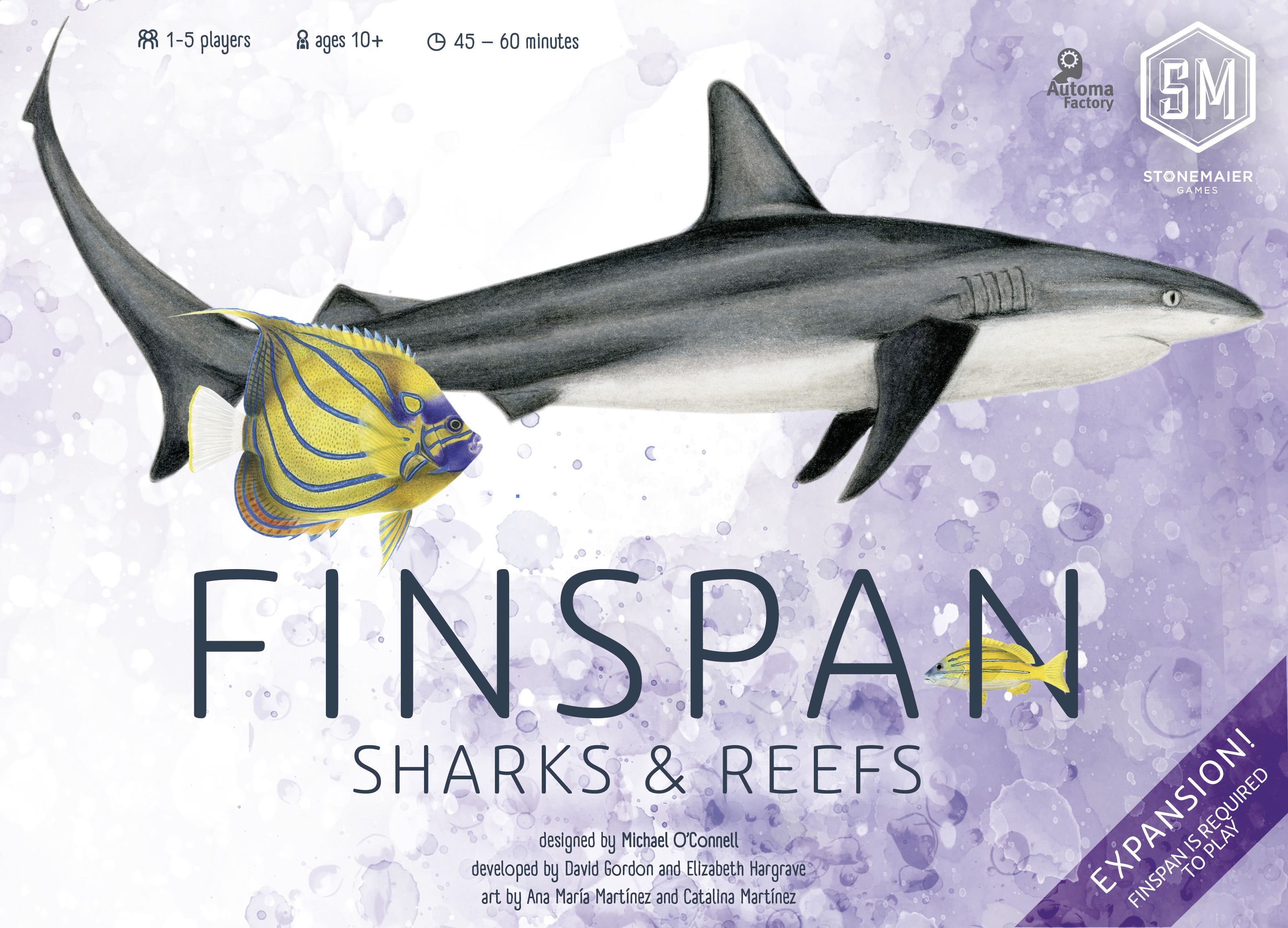 Finspan Sharks and Reefs Expansion, English Edition