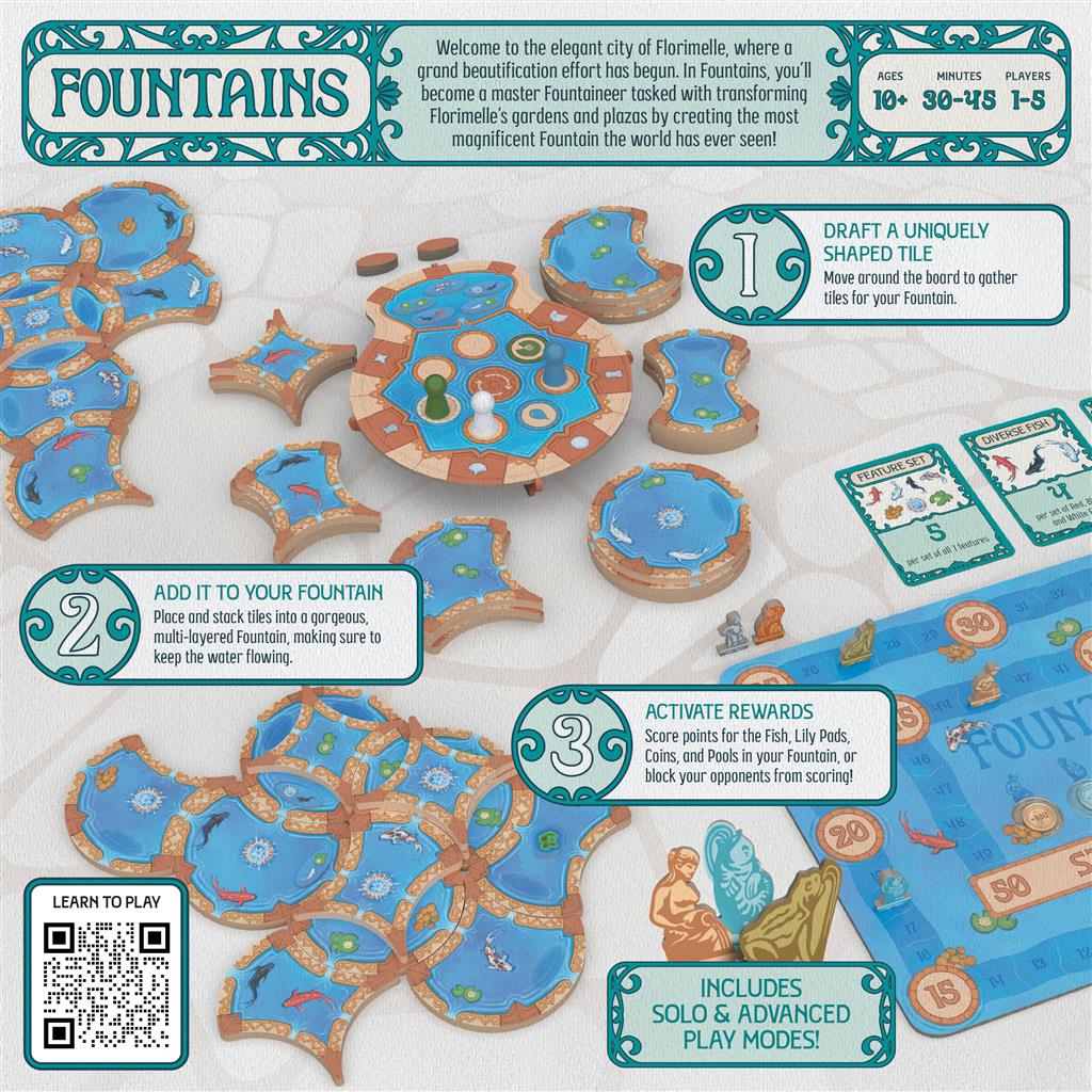 Fountains English Board Game