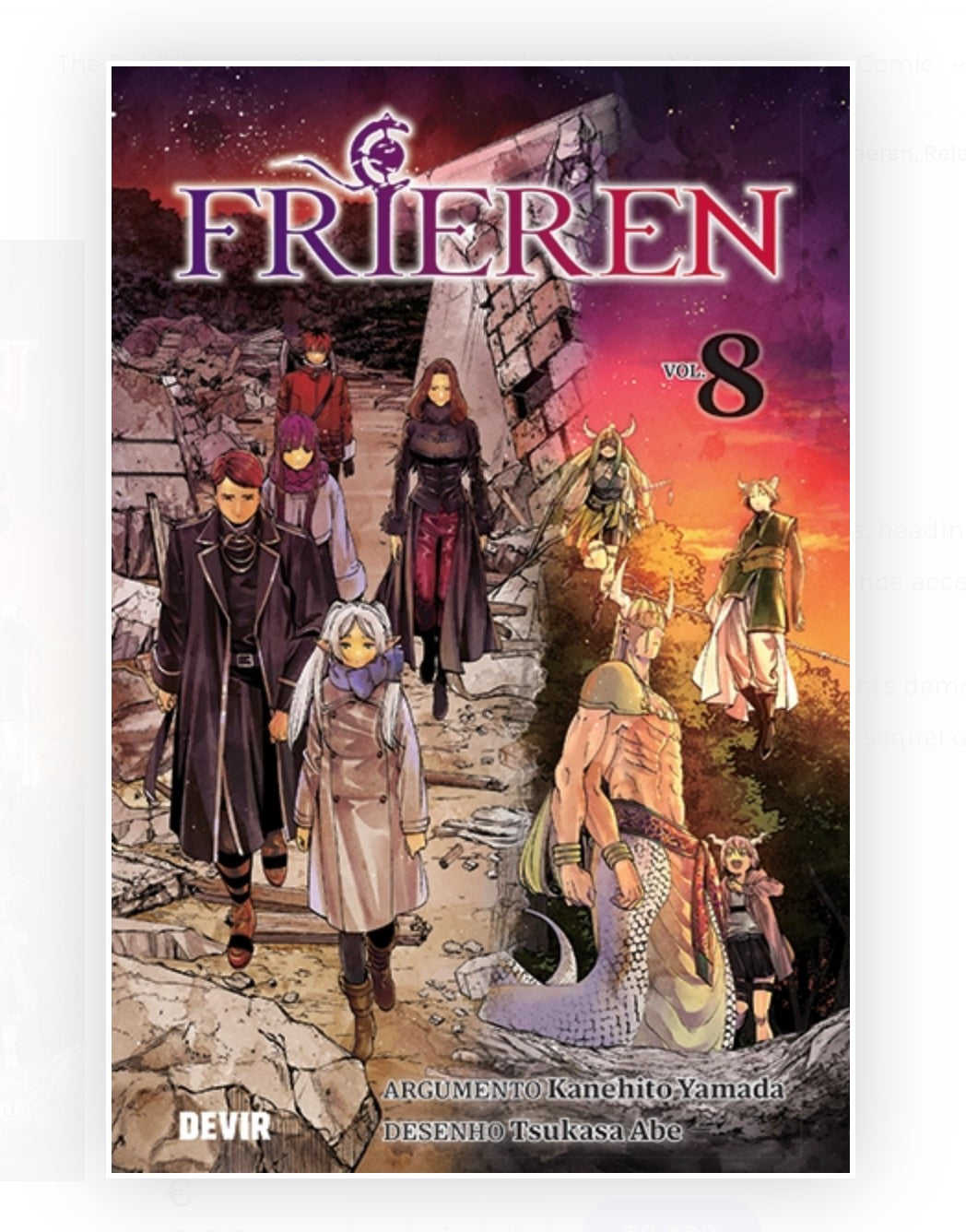 Frieren Vol. 8 Manga em Português, Kanehito Yamada e Tsukasa Abe