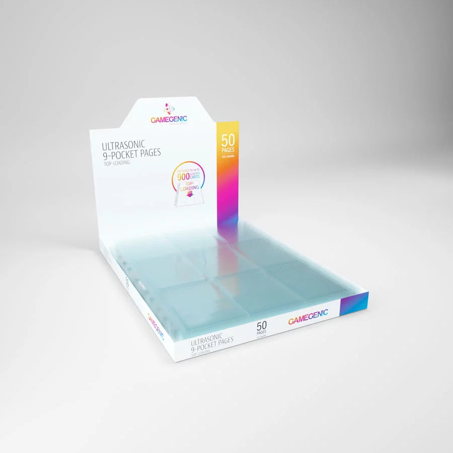 Gamegenic Ultrasonic: 9-Pocket Pages Toploading, 225 x 290, 50 Sheets