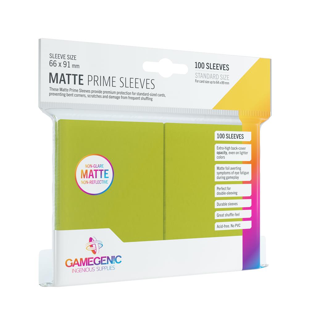 Gamegenic Matte Prime Sleeves, 66 x 91, Pack of 100