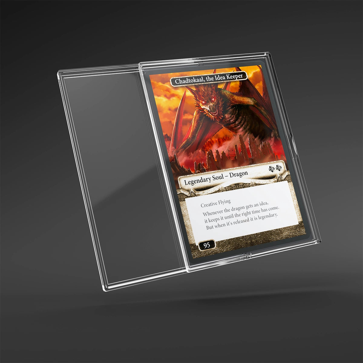 Gamegenic Slide Card Case, 68 x 94, Clear, Pack of 12