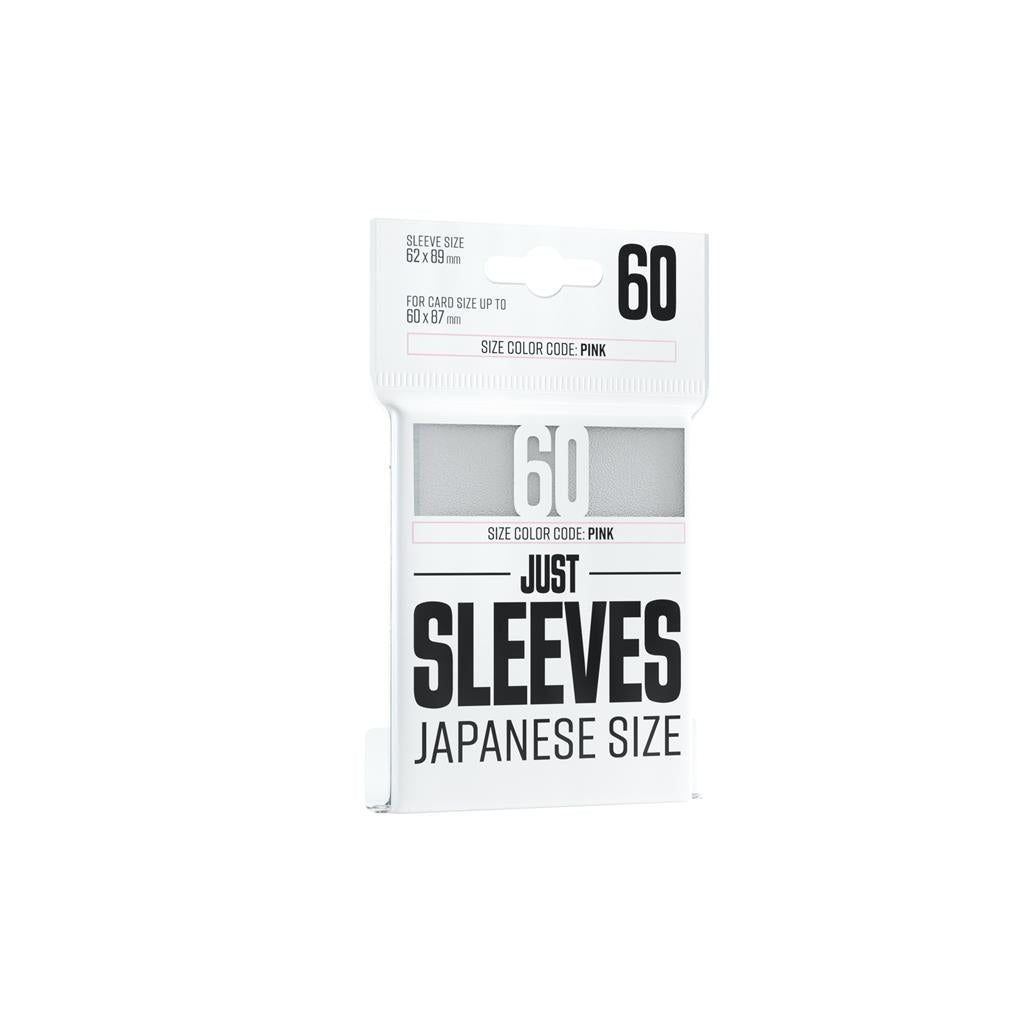 Just Sleeves, Japanese Pink Size 62 x 89, Color White, Pack of 60