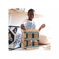 Kapla Winter Box: Natural, Light Blue, Dark Blue, White, 200 Pieces