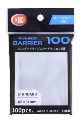 KMC Card Barrier Sleeves, Standard 61 x 91, Clear, Pack of 100