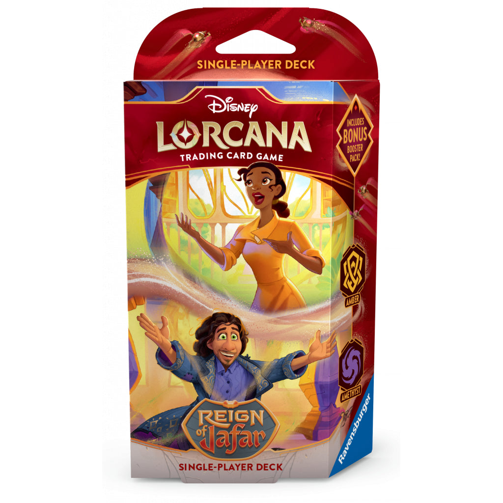 Disney Lorcana Reign of Jafar: Starter Deck, 60 Cards, Amber & Amethyst (English)