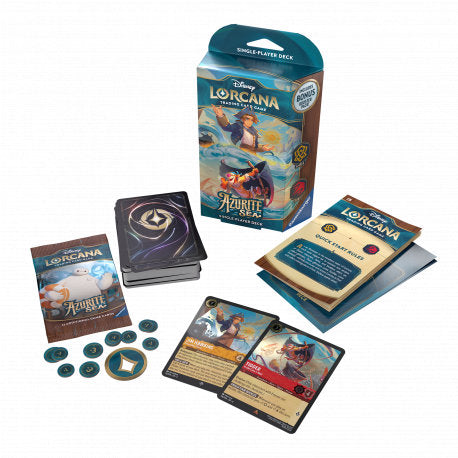 Disney Lorcana Azurite Sea: Starter Deck Jim Hawkins, 60 Cards (EN)