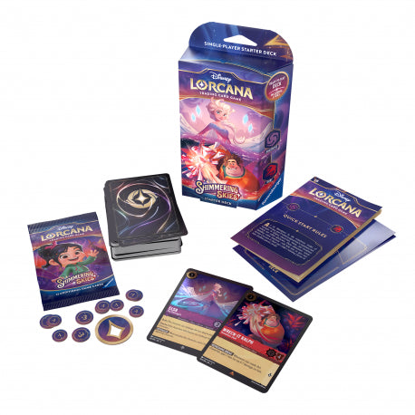 Disney Lorcana Shimmering Skies:  Starter Deck - Amethyst & Ruby(EN)