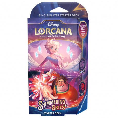 lorcana shimmering deck amethyst jogo de tabuleiro