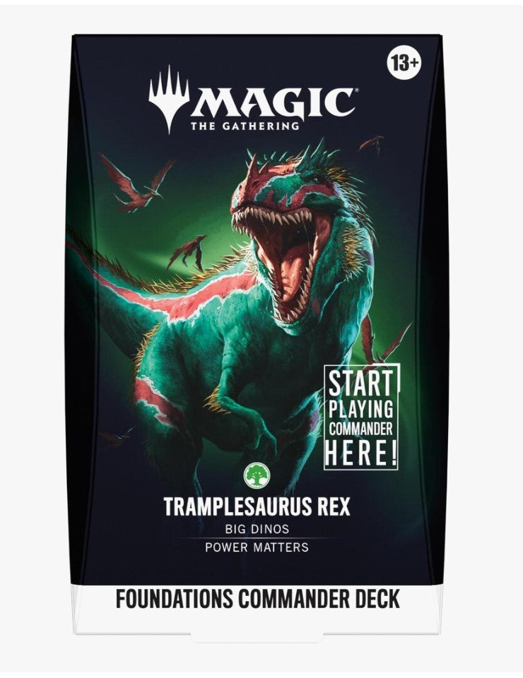 Magic The Gathering Foundations Commander Deck - Tramplesaurus Rex, English Edition