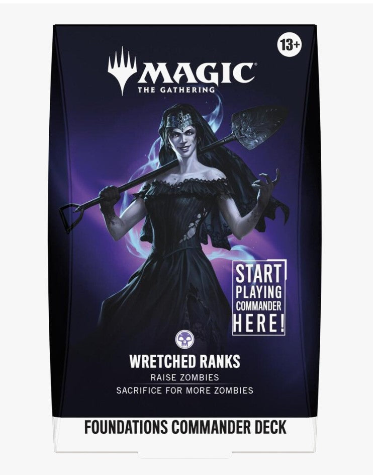 Magic The Gathering Foundations Commander Deck - Wretched Ranks, English Edition