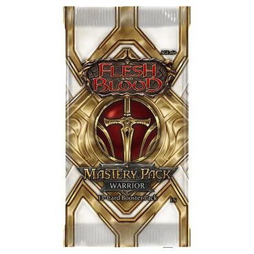 Flesh and Blood Mastery Pack Warrior: Display Case of 12 Booster Packs, 13 Cards per Pack, English Edition