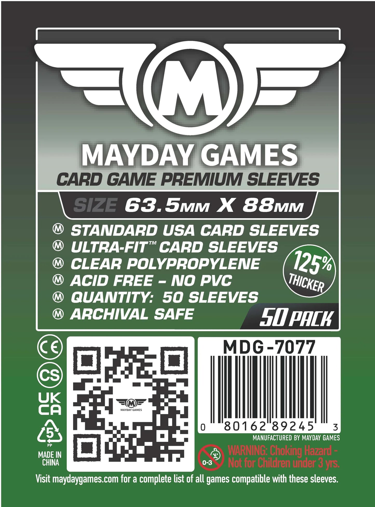 Mayday Card Sleeves: Premium, Pack of 50