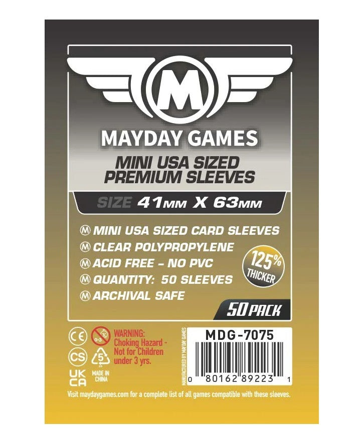 Mayday Card Sleeves: Premium, 80 Micron Pack of 50 – A Jogar É Que A Gente Se Entende