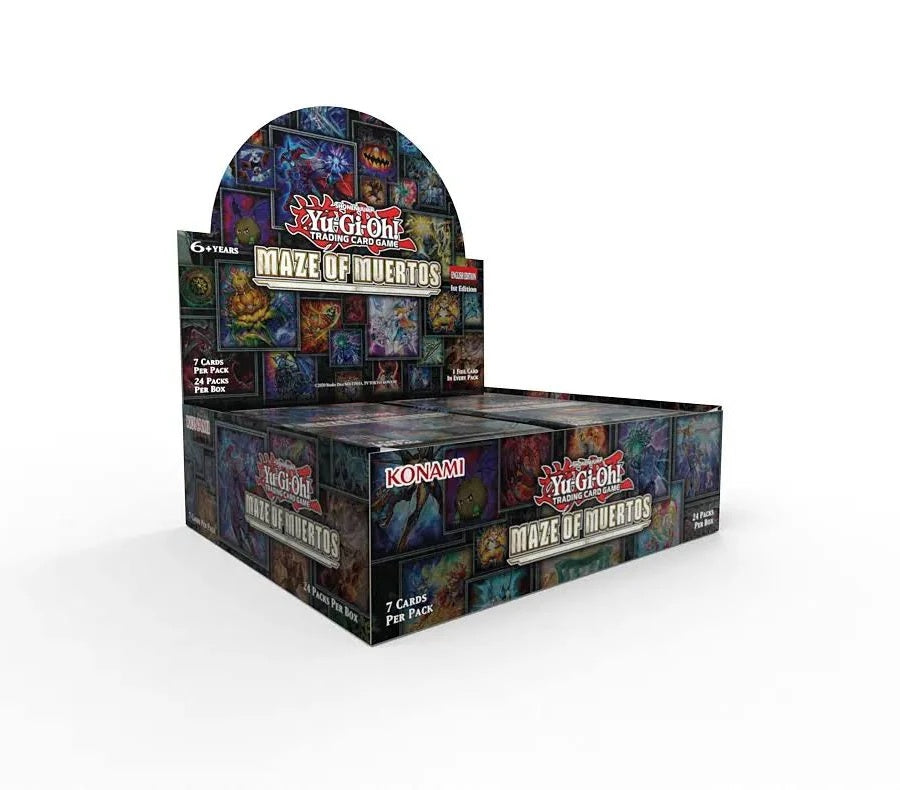 Yu-Gi-Oh Maze of Muertos Booster Display of 24 Packs of 7 cards Each, English Edition