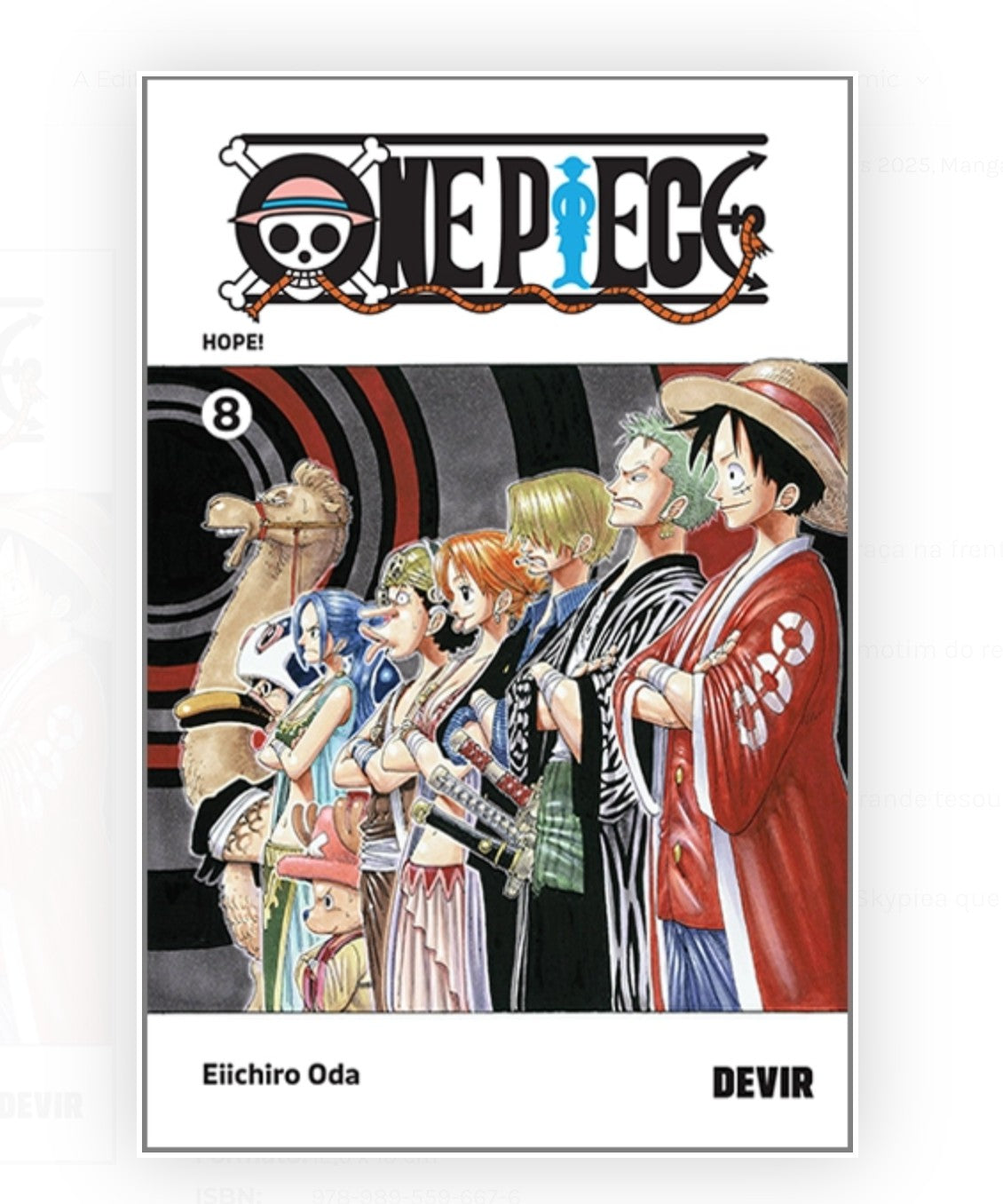 One Piece Vol. 8 Mangá em Portugûes, Eiichiro Oda