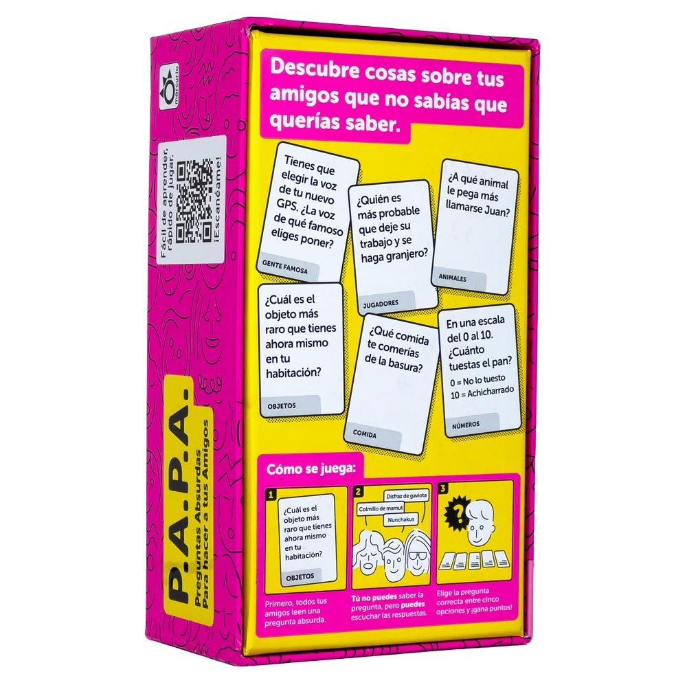 P.A.P.A. Juego, Edicíon en Español