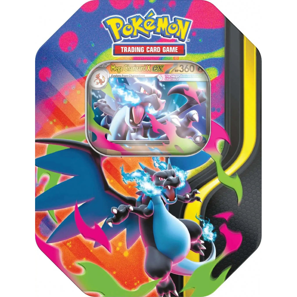 Pokemon Mega Evolution: Ascended Heroes Mega Charizard X EX Tin, English