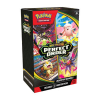 Pokemon Mega Evolution Perfect Order Booster Bundle of 6 Packs, English Edition.