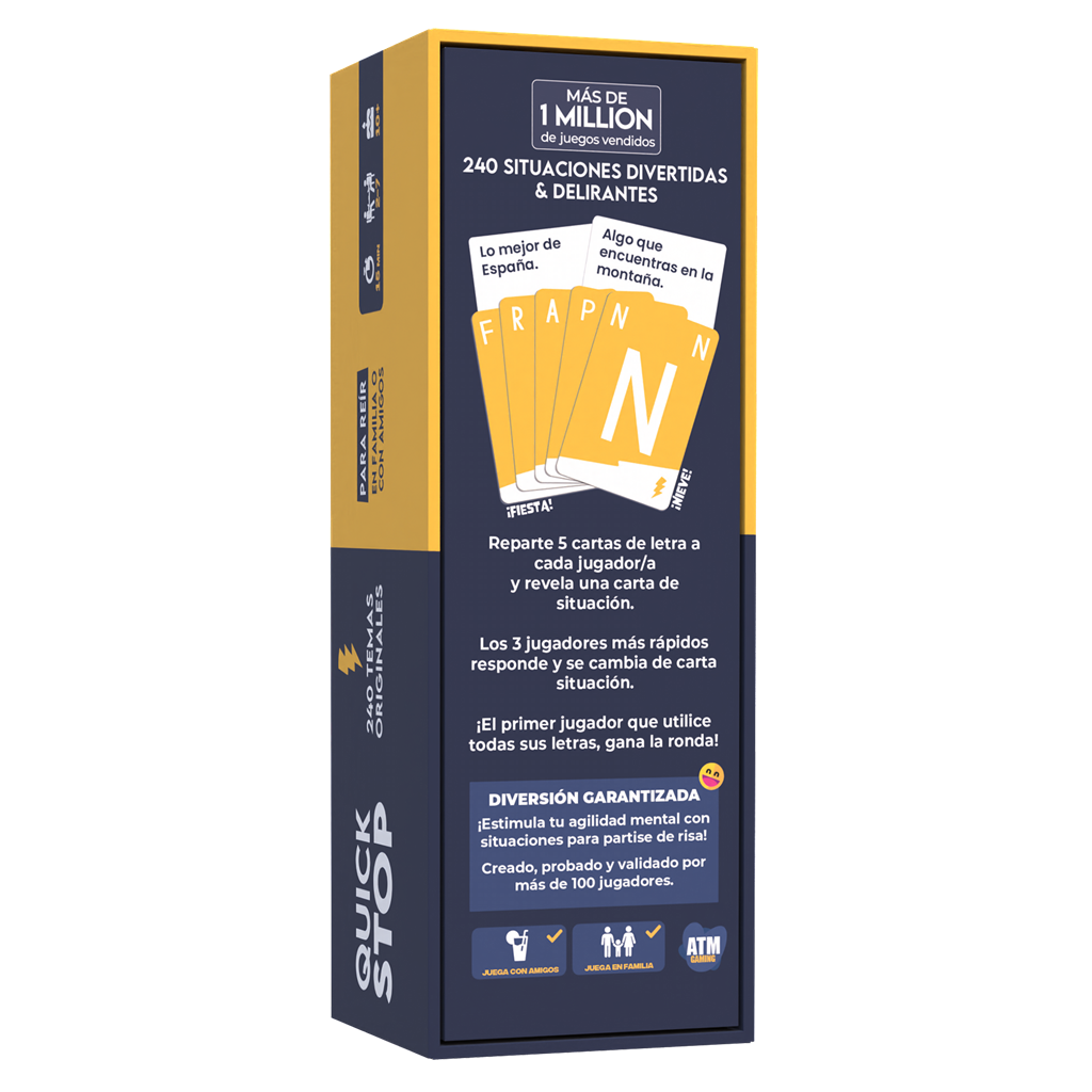 Quick Stop, Table Game, Spanish Edition