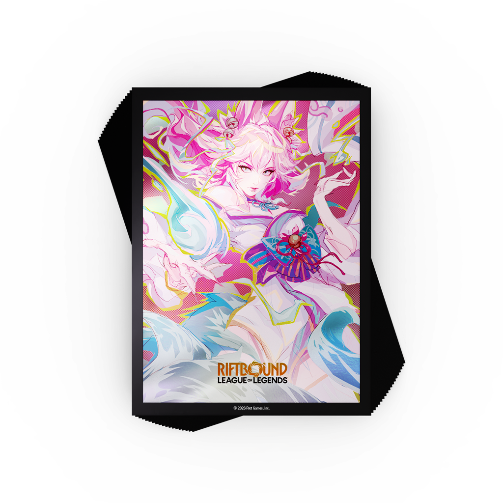 Riftbound: League of Legends Spiritforged - Spirit Blossom Ahri Sleeves, Pack of 100