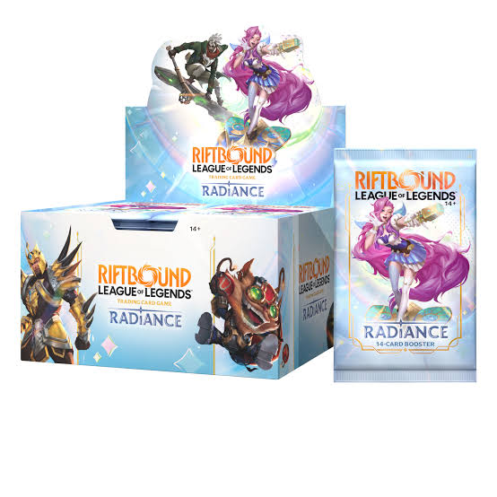 Riftbound: League of Legends Radiance: Display of 24 Packs of 14 Boosters, English Edition