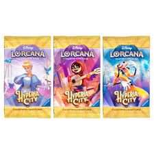 Disney Lorcana Hyperia City: Booster Pack of 12 Cards, English Edition