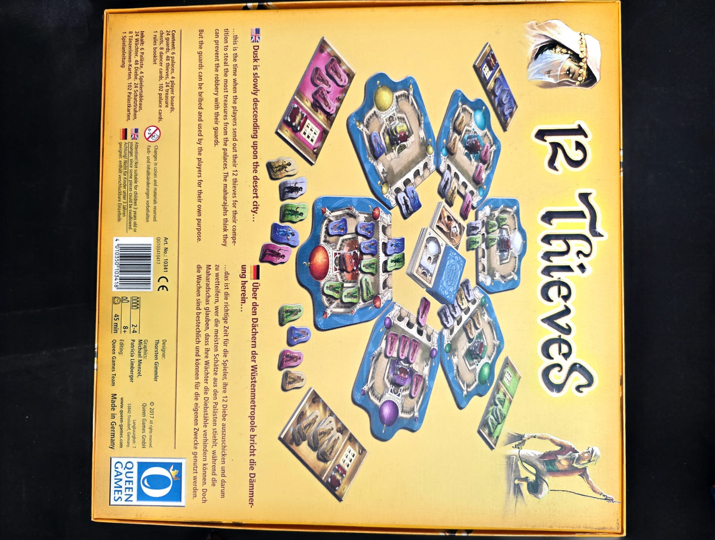 21 Thieves Board Game, Used, English, Queen Games