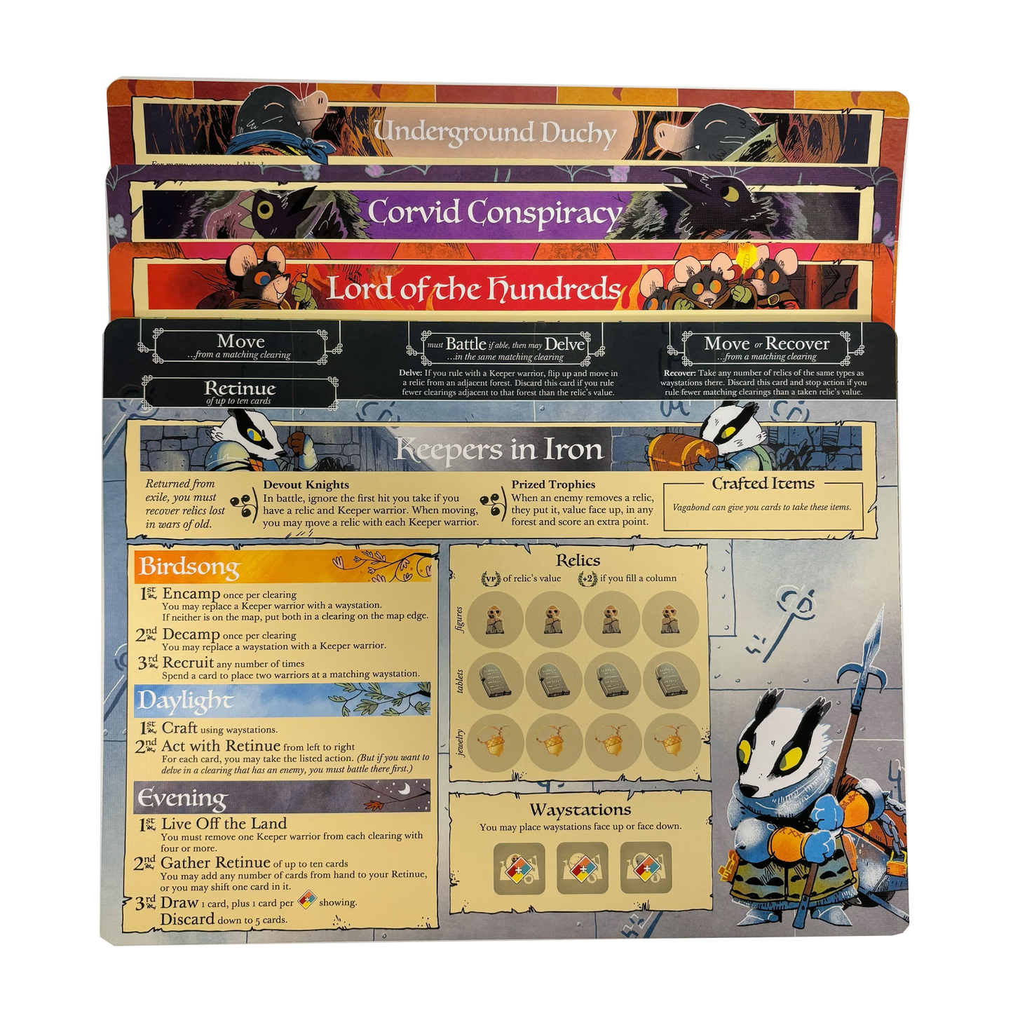Root: Cardstock Faction Board Pack, English Edition