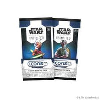 Star Wars Unlimited Icons Booster Display of 24 Packs, 9 Cards per Pack, English