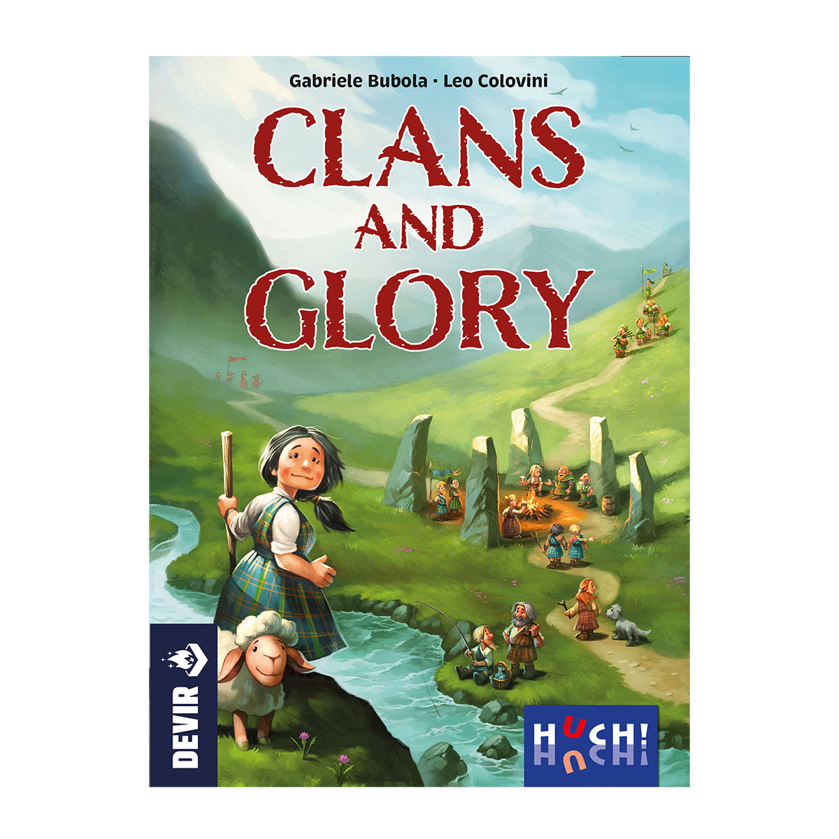 Clans and Glory Jogo de Tabuleiro, Edição em Português e Espanhol