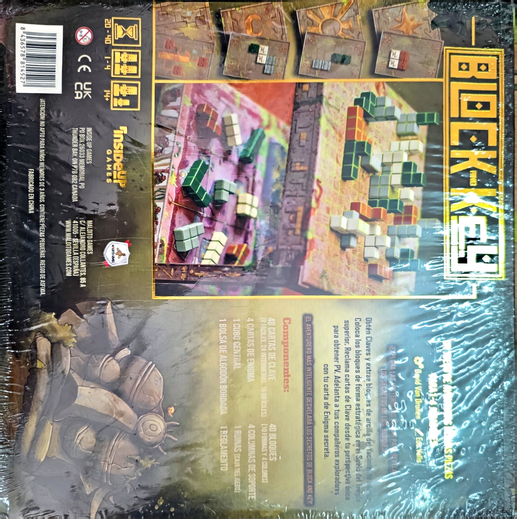 Block & Key Juego de Mesa, Usado, Edicíon en Español