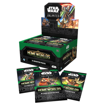 Star Wars Unlimited Homeworlds Booster Display of 24 Packs, English
