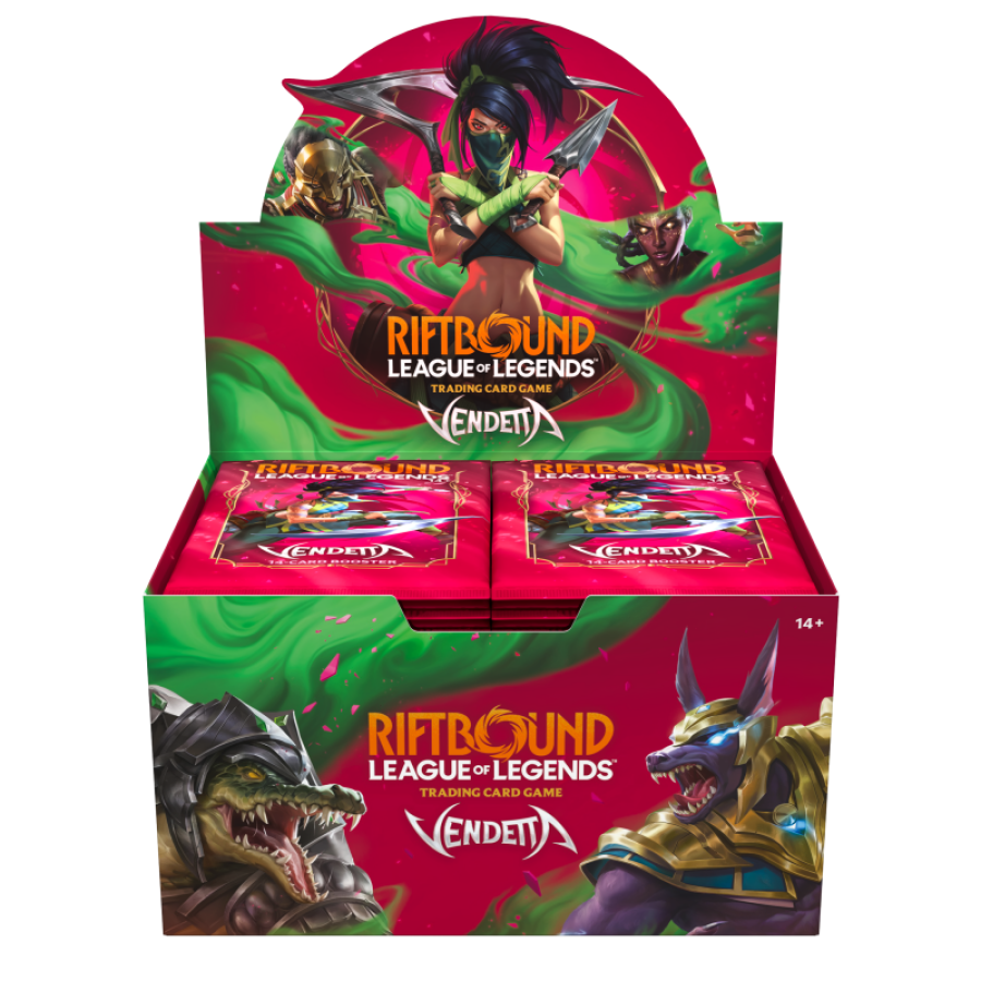 Riftbound: League of Legends Vendetta: Display of 24 Packs of 14 Boosters, English Edition