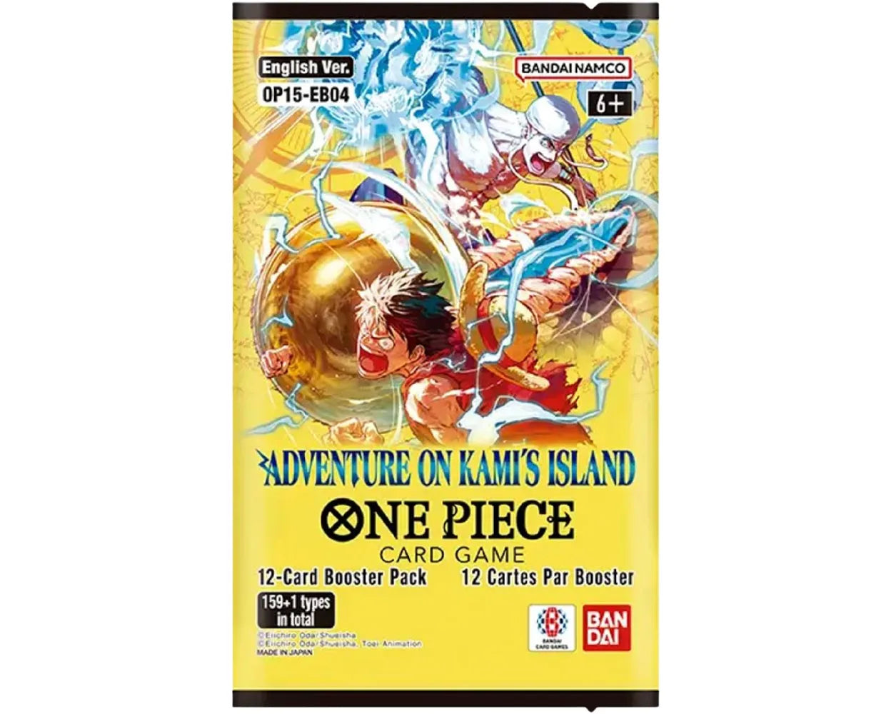 One Piece OP-15 Adventure on Kami's Island, Booster Pack of 12 Cards, English