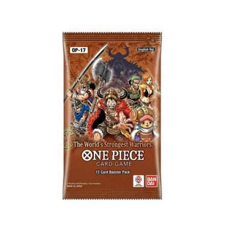 One Piece OP-17 The World´s Strongest Warriors, Booster Pack of 12 Cards, English