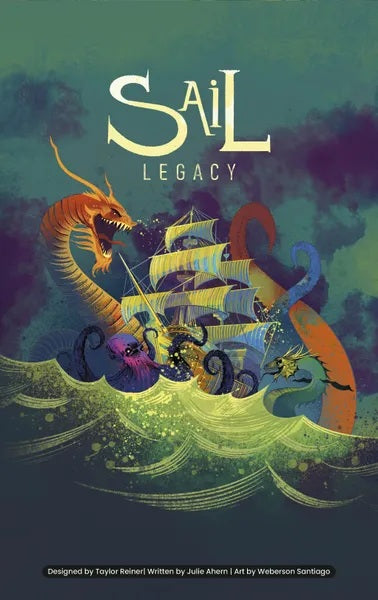 Sail Legacy Kickstarter Deluxe English Edition includes Epilogue Expansion, Upgraded Meeples and Ship
