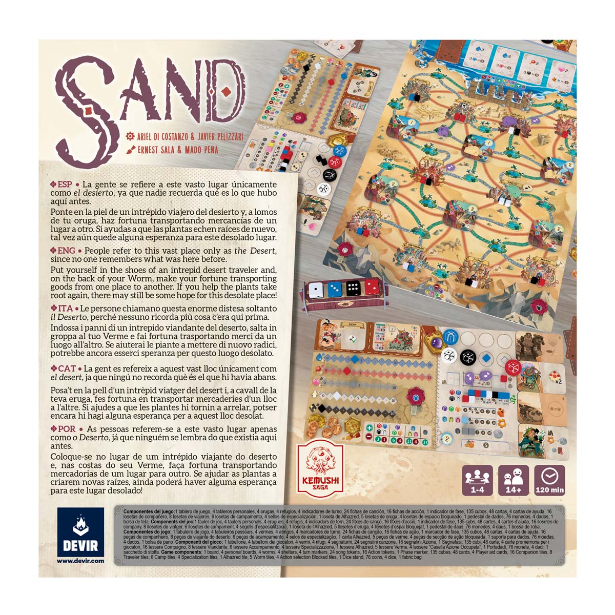 Sand, Portuguese Jogo de Tabuleiro