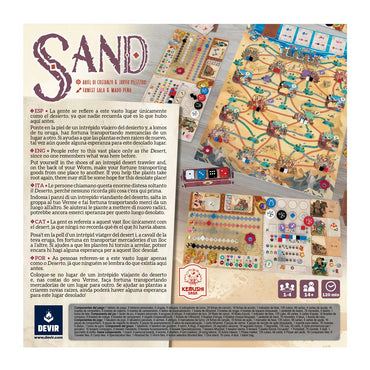 Sand, Portuguese Jogo de Tabuleiro