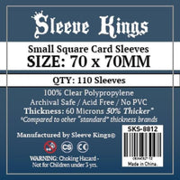 Sleeve Kings 60 Micron Card Sleeves, Pack of 110