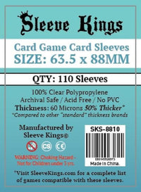 Sleeve King 60 Micron Card Sleeves, Pack of 110
