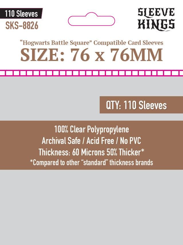 Sleeve King 60 Micron Card Sleeves, Pack of 110